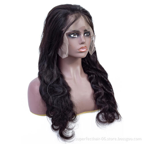 Whosale Vendors 150% Density 13*6 Lace Front Human Hair wigs  Brazilian Remy Body Wave Wig